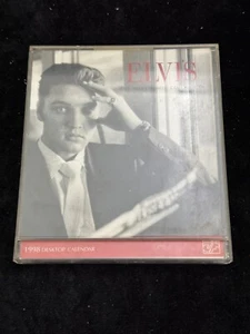 Calendario de escritorio de colección 1998 Elvis Presley "The Wertheimer Collection" en estuche de CD - Imagen 1 de 4