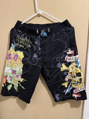 Ed Hardy by Christian Audigier Men's Knit Shorts size M - Image 1 of 4
