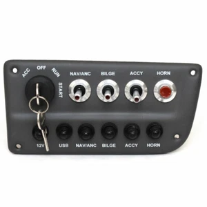 Tracker Boat Ignition/Switch Panel 315246 | 7 1/2 x 3 5/8 Inch Gray - Picture 1 of 4