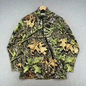 Rocky Scent IQ Camo Pullover Mens Sz M Mossy Oak AOP 1/4 Zip Lightweight - Picture 1 of 9