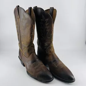 Ariat Ats Para Mujer Talla 9 B Botas Vaqueras Bordadas Occidentales Marrón EE. UU. - Imagen 1 de 10