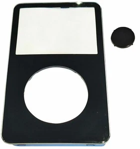 Black Front Cover & Center button for Apple iPod Video 5th 5.5th 30GB 60GB 80GB - Picture 1 of 2