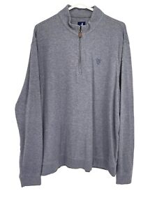 Johnnie-O Men's Size XL Sully 1/4 Zip Pullover Sweatshirt Sweater Heather Gray