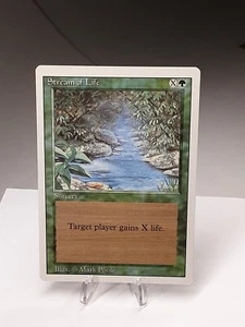 MTG - 3rd Edition - Revised - Stream of Life - Common - LP+ NM - Picture 1 of 3