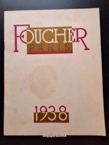 Rare catalogue publicitaire illustré 1938 Chocolats Foucher Rue du Bac Paris - Foto 1 di 8