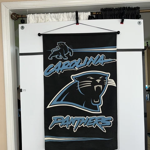 Carolina Panthers Football NFL Cotton Flag Sign Indoor Outdoor Poster Vintage Cover