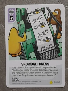 Topps Disney Club Penguin Card-Jitsu: Snowball Press 30/68 - Foto 1 di 1