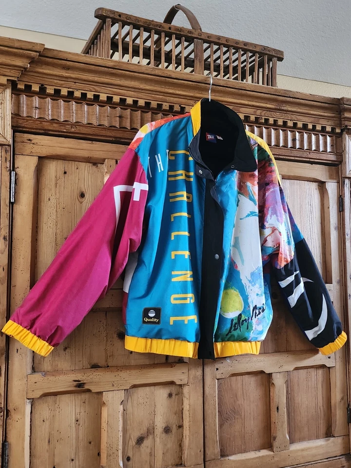 РЕДКАЯ LeRoy Neiman оригинальный ограниченный выпуск из 100 художник разработан куртка S - Изображение 1 из 4