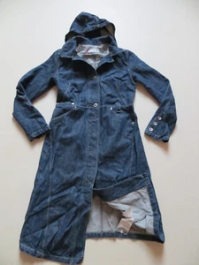 Veste en jean Levi's ENGINEERED manteau en jean taille S capuche, denim RAW, CULTE ! - Photo 1 sur 4