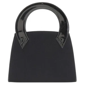 Salvatore Ferragamo Handbag black Satin/enamel Women - Picture 1 of 12