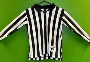 American Football Striped L/S Referee Jersey Youth Small 6-8 - Imagen 1 de 5