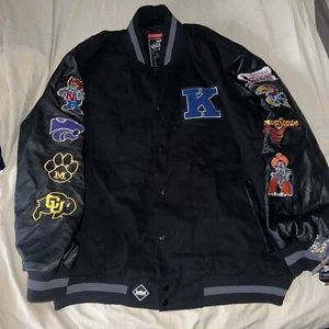 Men's Kansas Jayhawks Big 8 Commemorative Jacket Size 3XL - Picture 1 of 6