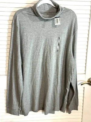 Club Room Men LS Mock cuello alto 2XL algodón gris nuevo con etiquetas Foto 1 de 4