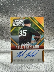 2014 Panini Prizm Perennial Draft Picks Kyle Freeland Orange Prizm Auto #/60 #8 - Picture 1 of 2