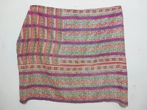 Colcha hecha a mano con estampado floral Kantha indio punto fino pesado edredón Kantha - Imagen 1 de 3