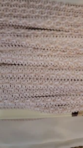 IVORY WHITE FLAT GIMP TRIM BY THE YARD - Picture 1 of 3