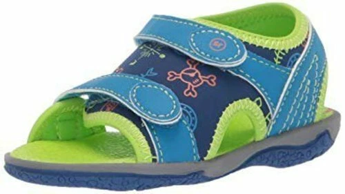 Nuevo STRIDE RITE Zapatos de Agua Exterior Sandalias Everett Azul Cobalto Tema Pirata 5 6 Foto 1 de 1