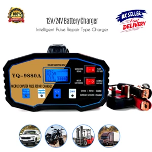 9880A Heavy Duty Car Battery Charger 12V/24V Trickle / Fast Vehicle HGV Lorry UK - Picture 1 of 12