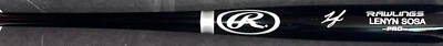 Lenyn Sosa Chicago White Sox Signed Engraved Bat Beckett Witness Hologram Black  - Image 1 of 3