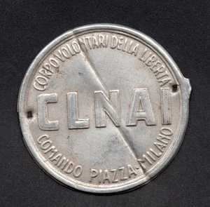 Placchetta  WW2 CORPO VOLONTARI DELLA LIBERTA' - CLNAI - Comando Piazza - Milano - Imagen 1 de 2