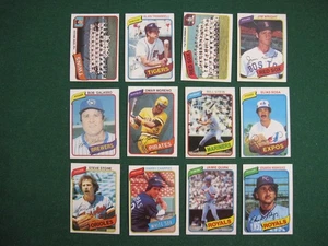 1980 Topps (12) Different Alan Trammell, Twins Team, Red Sox Team MORE --EX-NM - Picture 1 of 14