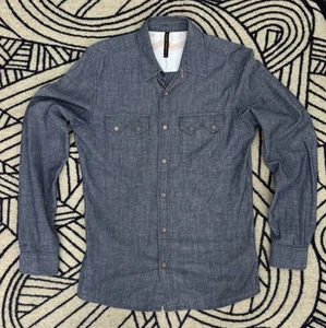 NUDIE JEANS - CHAMBRAY WESTERN SHIRT - SIZE SMALL - Picture 1 of 6