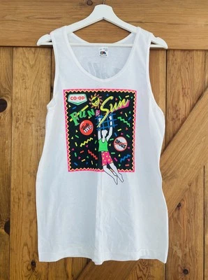 DEADSTOCK ‘80s CO-OP No To Drugs Single Stitch Tanktop L Canada D.A.R.E. DARE - Image 1 of 4