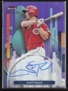 2025 TOPPS FINEST SCOTT ROLEN PURPLE REFRACTOR AUTOGRAPH AUTO #D 037/125 - Picture 1 of 2
