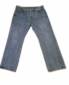 Levi's 501 Buttonfly Jeans Herren Größe 38x29 (36×28) Blau Medium Straight Denim  - Bild 1 von 15