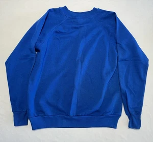 Vintage Pannill Hanes Crewneck Sweatshirt 80s 90s Made USA Royal Blue Large - Picture 1 of 6