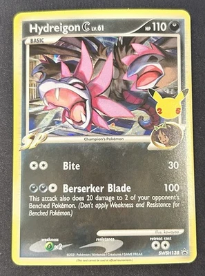 2021 Pokemon Hydreigon C lv.61 SWSH138 SWSH: Sword & Shield Promo Cards Holo NM - Image 1 of 4
