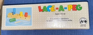 SELLADO Lace-A-Peg Juego Completo Marvel Education Años 70 MTC-916 Juguete de Madera De Colección - Imagen 1 de 9