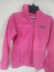 Columbia Mädchen Jacke Größe 10/12 durchgehender Reißverschluss Medium rosa - Bild 1 von 13