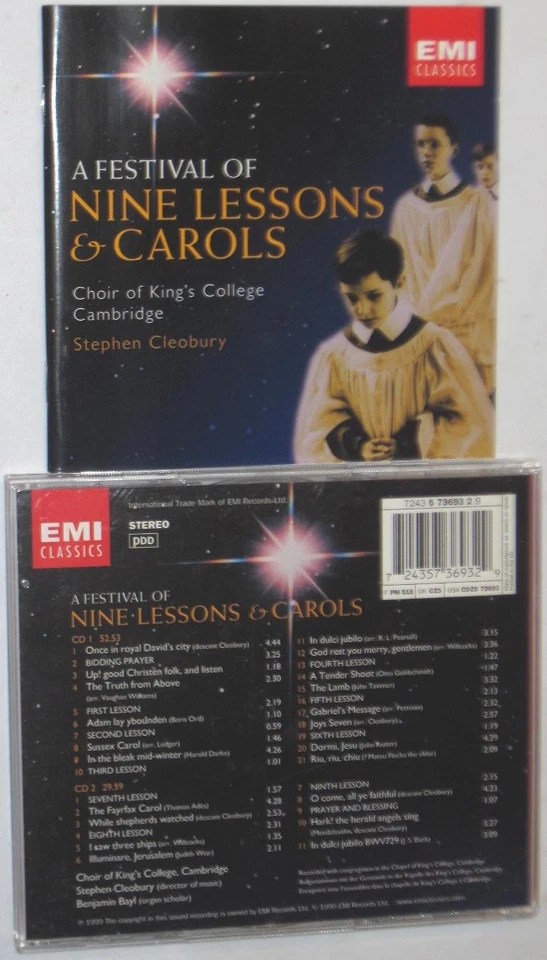 A Festival of Nine Lessons and Carols - Choir of King's College/Cleobury - 2 CDs - Image 1 of 1
