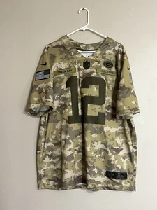 Aaron Rodgers Green Bay Packers Salute To Service Men's Jersey 2018 Size XL Camo - Picture 1 of 8