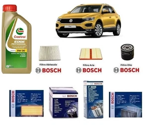Kit Filtri Tagliando Bosch + Olio per VW-TROC 1.0 TSI 85 Kw 115 Hp - Picture 1 of 5