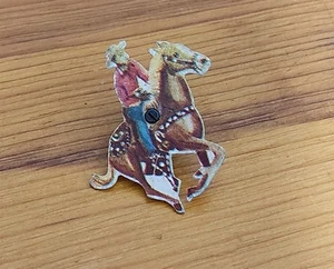 VINTAGE ROY ROGERS AND TRIGGER GANZMETALL UHRZEIGER 1-1/8" X 1/25" - Bild 1 von 2