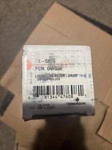 Emerson EK 083S PCN047608 Liquid Line Filter-Drier 3/8" ODF Solder New - Picture 1 of 2