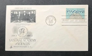 US FDC # 1237 100TH Anniversary National Academy Of Sciences 1963. - Picture 1 of 6