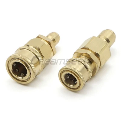 DREAMSEEK Hochdruckreiniger Adapter 3/8" Stecker auf 1/4" Buchse Schnellkupplung 4000PSI