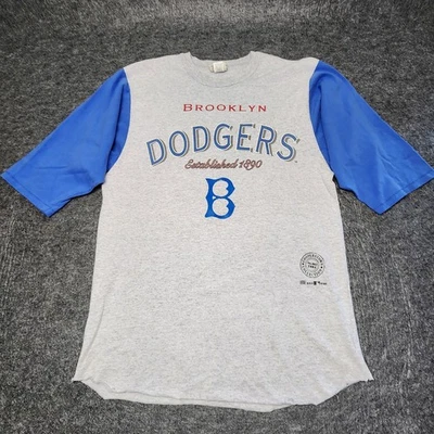 Vintage 1994 Brooklyn Dodgers Cooperstown Long Gone Baseball Tshirt Graphics L - Image 1 of 4