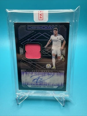 2021-22 Obsidian Federico Valverde Electric Etch Purple JERSEY AUTO 32/40 - Image 1 of 2