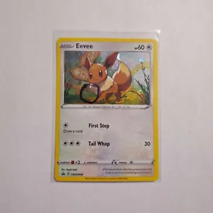 SWIRL ๐ Eevee SWSH095 Cosmos Holo Rare Sword & Shield Pokemon Card - NM - Picture 1 of 2