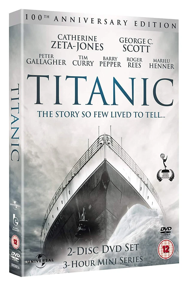 Titanic 100th Anniversary Edition 3hr Mini Series 2 Disc DVD & Boxed