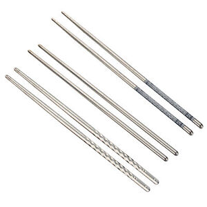 3 Pairs Stainless Steel Chopsticks Fine Workmanship Non-slip Non-slip Chopsticks