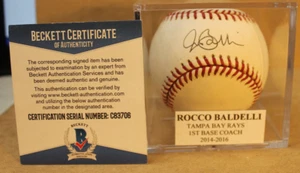 BALDELLI, ROCCO 2014-2016 TAMPA BAY RAYS SIGNIERTER BASEBALL (BECKETT AUTH) - Bild 1 von 2