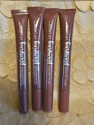 4-Revlon-Kiss Plumping Lip Creme-540 VELVET MINK-GREAT SHADE-Sealed! - Image 1 of 4