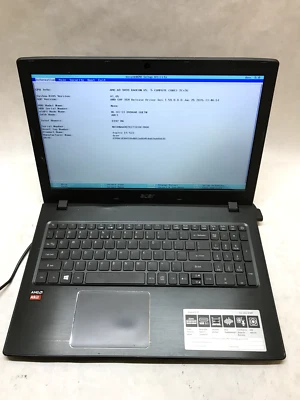 Acer e5-523-91kp 15.6" Laptop AMD Radeon A9-9410 2.9GHz 8GB RAM NO HDD NO OS -DW - Image 1 of 4