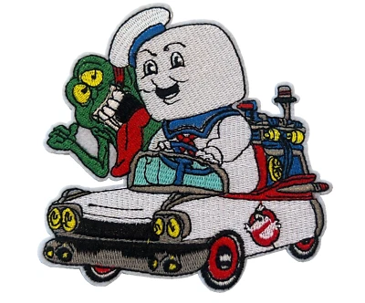GHOSTBUSTERS Classic Movie Stay Puft Marshmallow Man - Iron-On Embroidered Patch - Image 1 of 2
