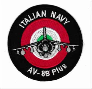 [Patch] ITALIAN NAVY AV-8B PLUS aeronautica cm 8,5 diametro toppa ricamo -819 - Picture 1 of 1